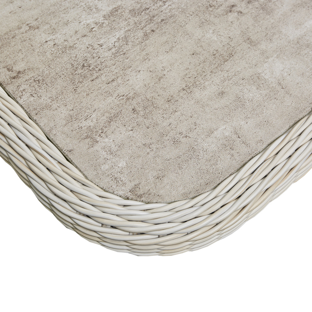 Malibu Corner Rising Firepit Dining Set 