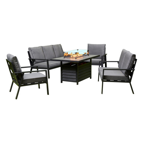 Ivy  Firepit Sofa Dining Set 