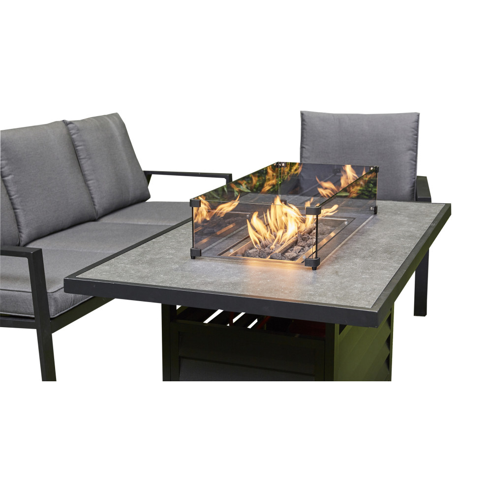 Ivy  Firepit Sofa Dining Set 