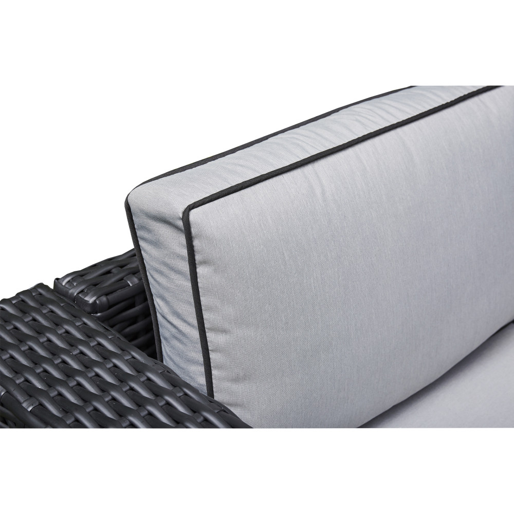 Manhattan Corner Rising Firepit Dining Set 