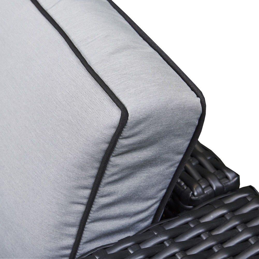 Manhattan Corner Rising Firepit Dining Set 