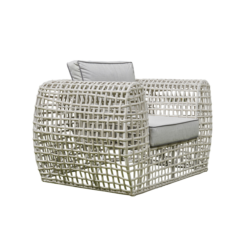 The Zen Grey Rattan Corner Sofa Set 