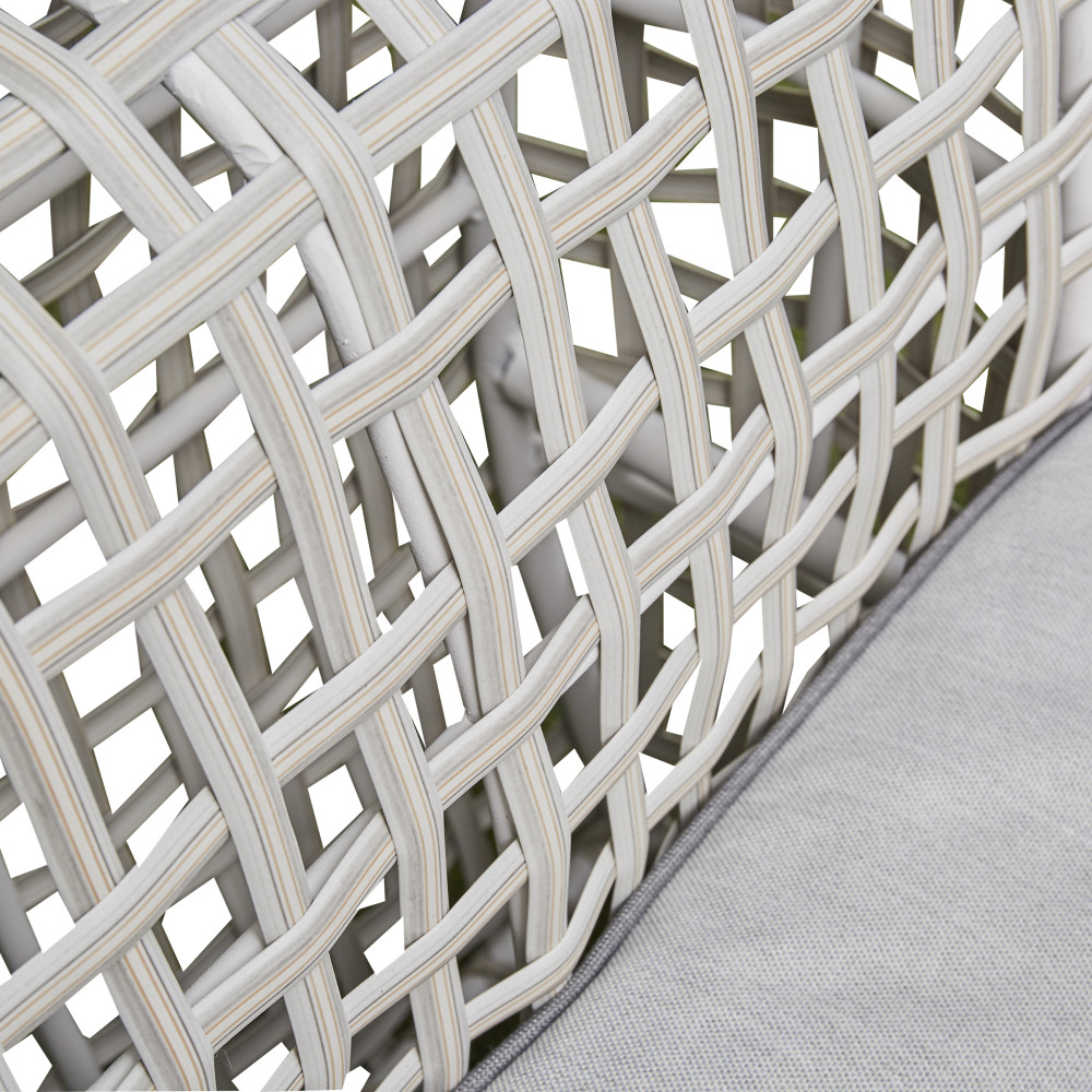 The Zen Grey Rattan Corner Sofa Set 