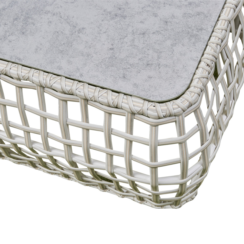 The Zen Grey Rattan Corner Sofa Set 