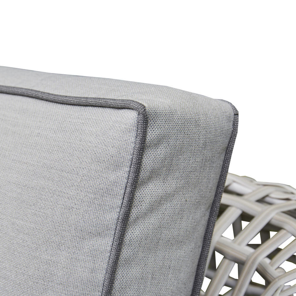 The Zen Grey Rattan Corner Sofa Set 