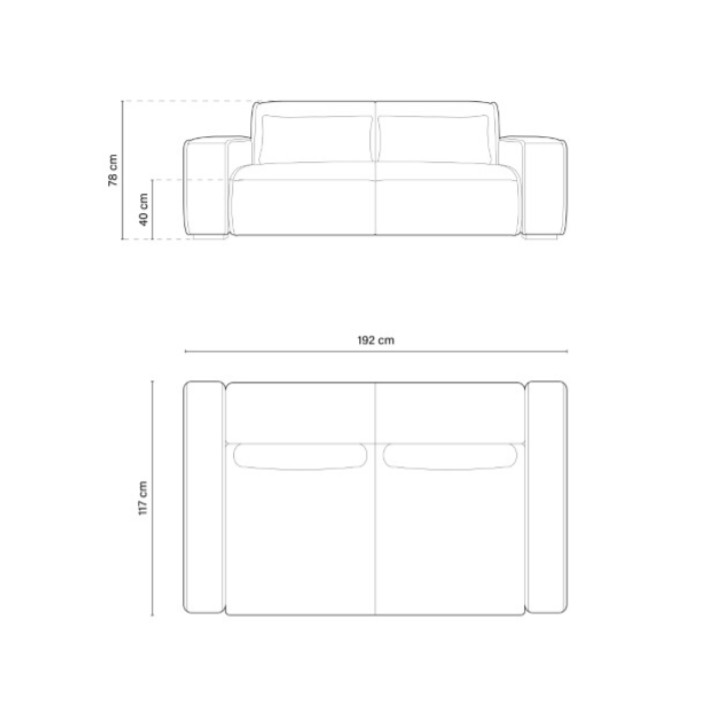 The Zeus Two Seater Sofa 