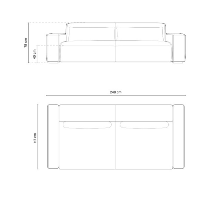 The Zeus Three Seater Sofa 