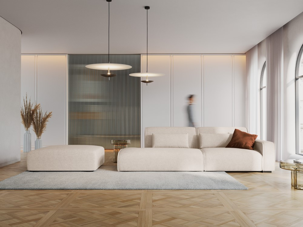 The Zeus Three Seater Open End Sofa 