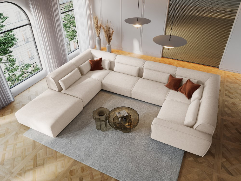 The Zeus Eight Seater U Shape Sofa 