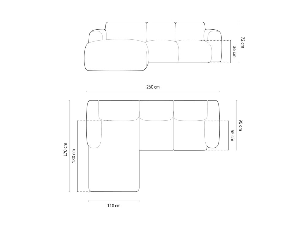 The Nova Four Seater Corner Sofa 