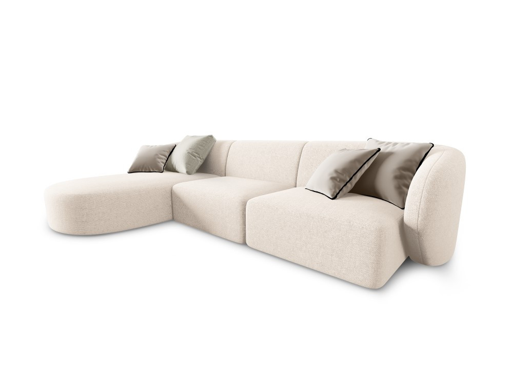 The Lusso Four Seater Open End Chaise Corner Sofa  