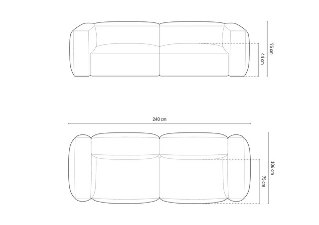 The Mayfair Three Seater Sofa 