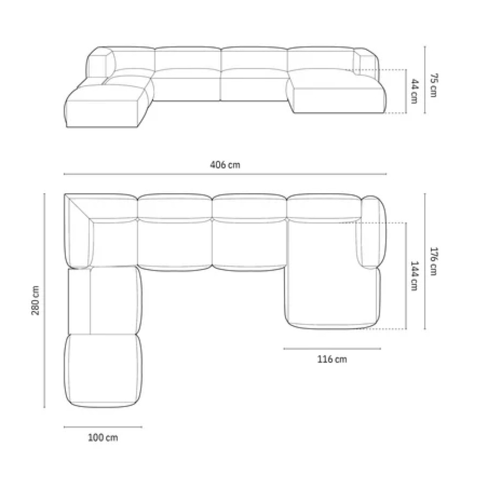 The Mayfair U Shape Sofa 