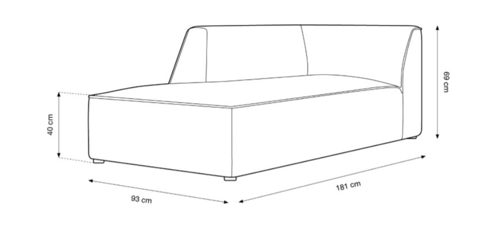 The Oslo Chaise Section 