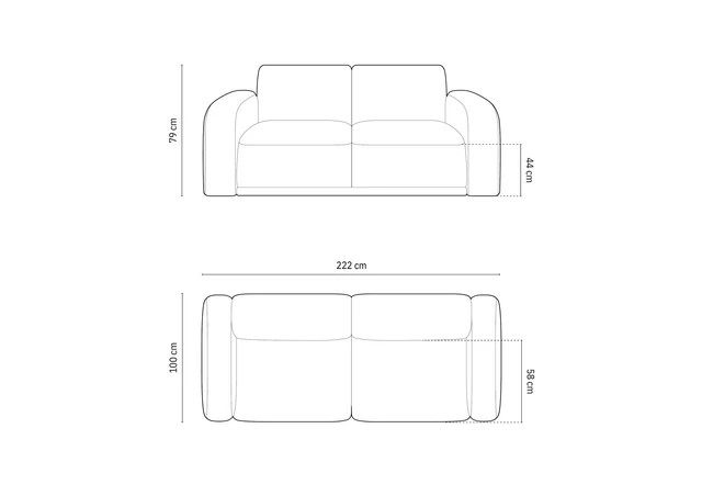 The Milan Three Seater Sofa 