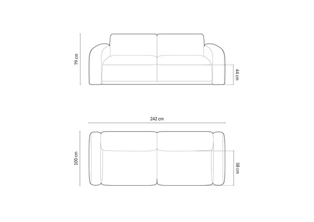 The Milan Four Seater Sofa 