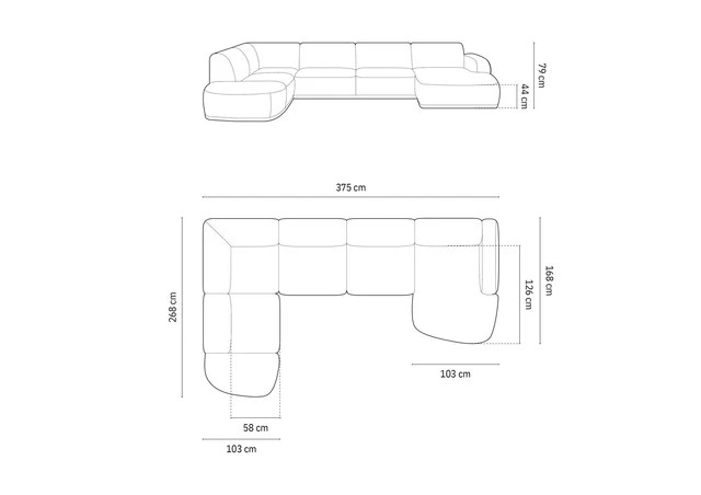 The Milan U Shape Sofa 