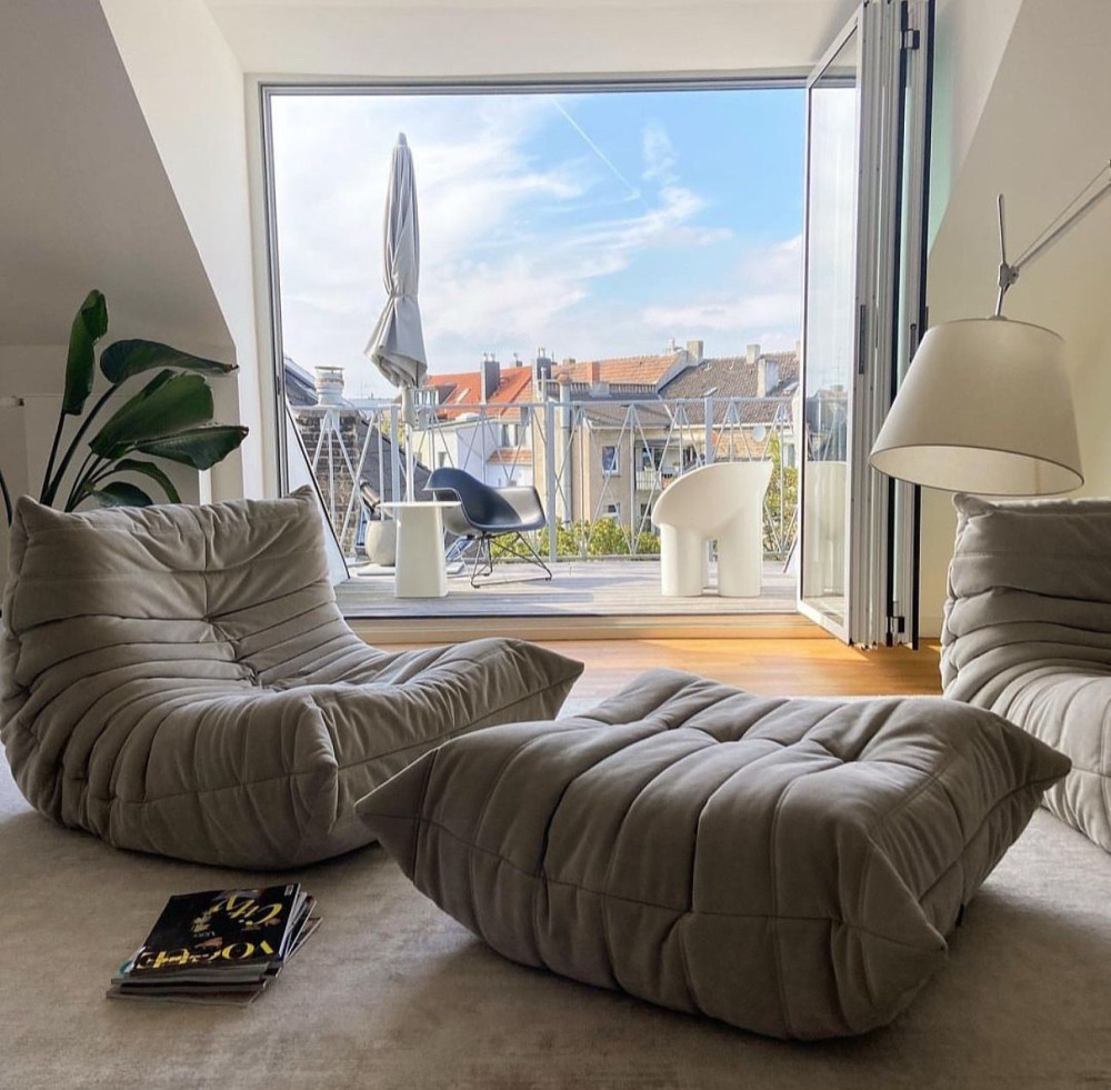 Grace Armchair & Pouffe 